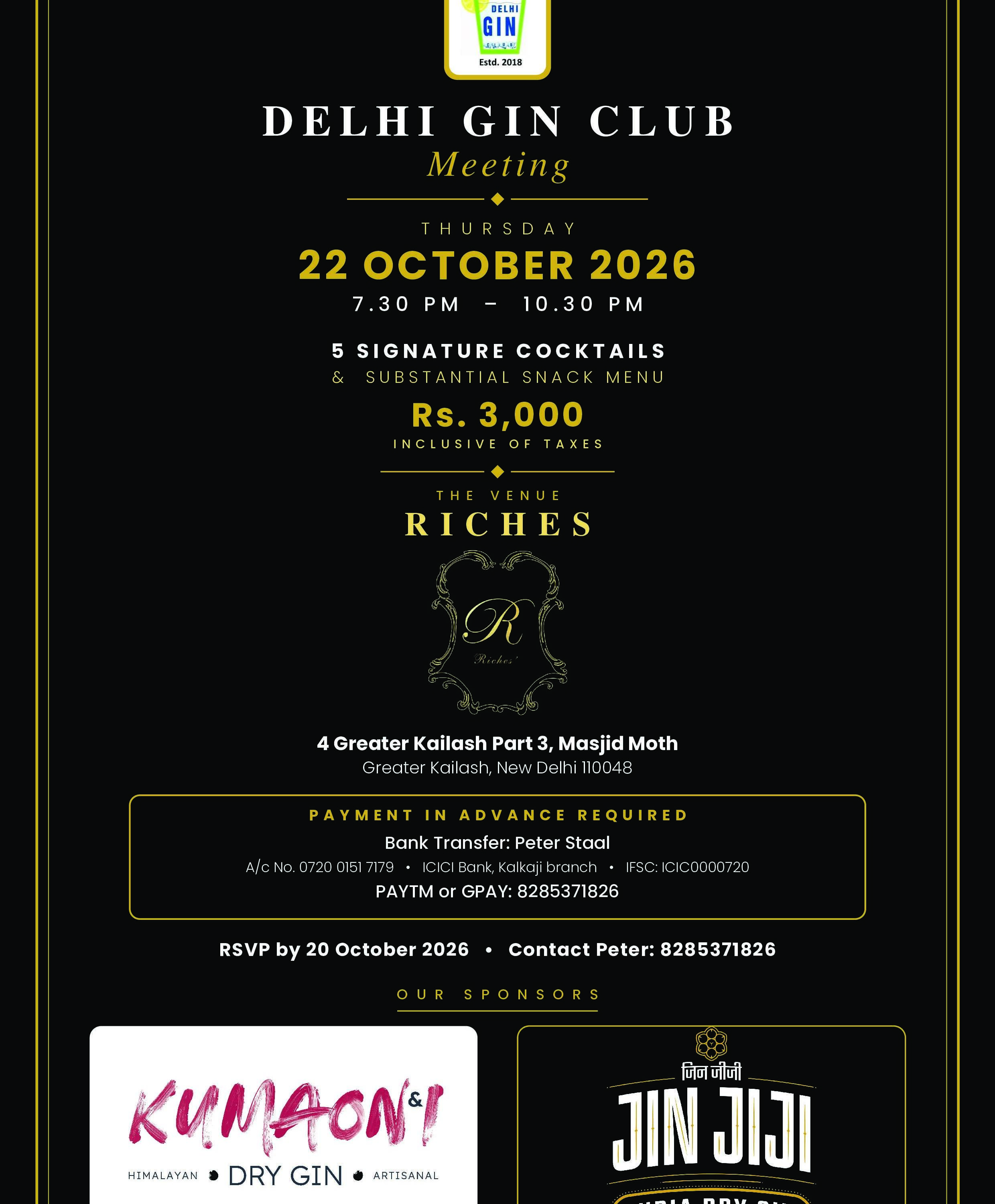 Delhi Gin Club Meeting